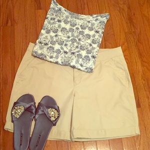 Classic Cuffed Khaki Shorts